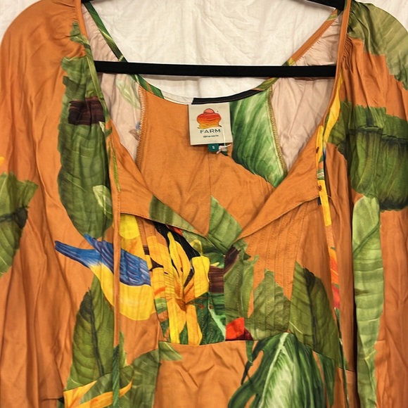 NWOT Anthropologie Farm Rio Tropical Desire Midi Dress - Picture 7 of 16